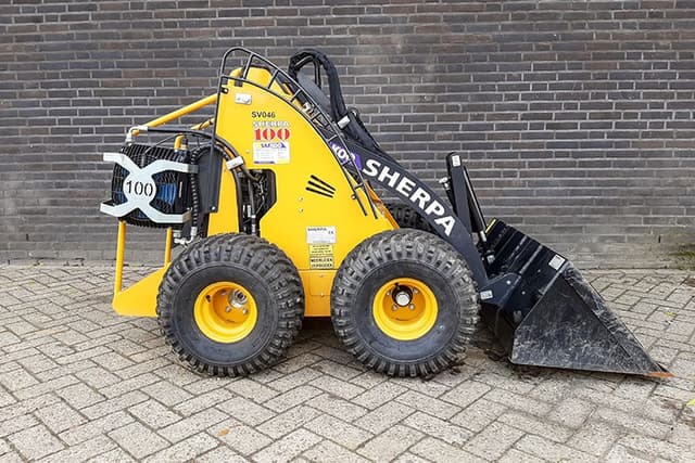 Sherpa 100 minishovel voor grondverzetwerkzaamheden