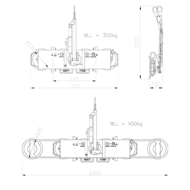 Technische tekening Kappel DSKEB2 12V