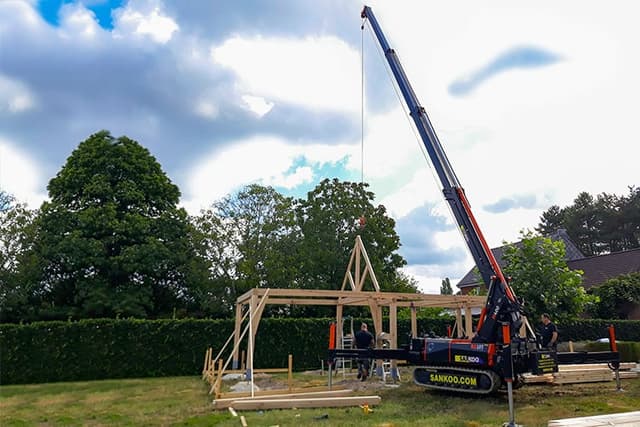 BG Lift M400 rupshijskraan BG Lift M400 rupshijskraan voor flexibel hijswerk op de bouwplaats