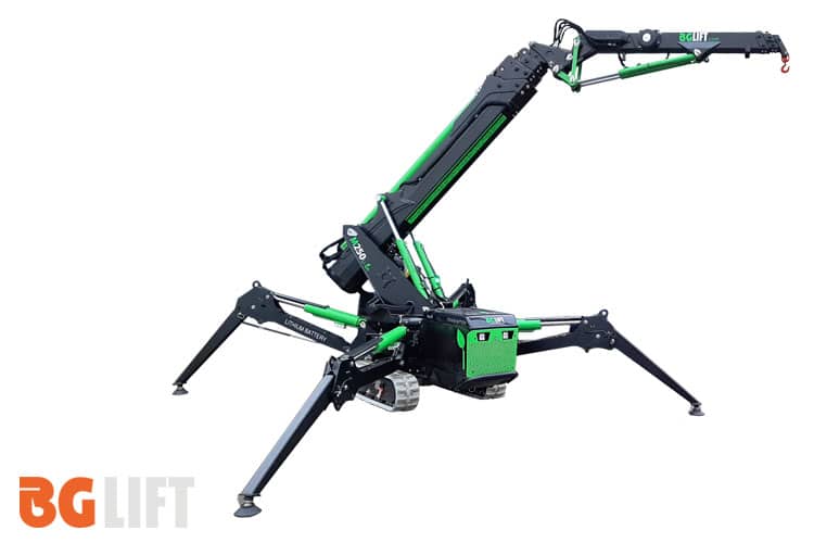 Compact and powerful: the ideal electric mini crane