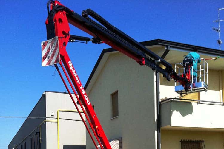 Versatile spider platform with fly jib