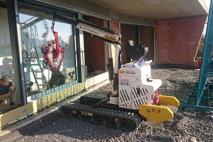 Robby 900 mobiele glasrobot voor werkzaamheden op bouwplaatsen